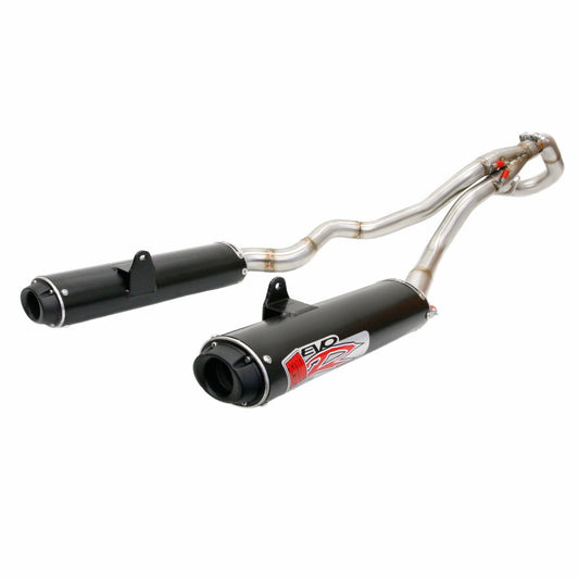 Exhaust - EVO R Full Exhaust Twin System for Yamaha Raptor 700 in Black