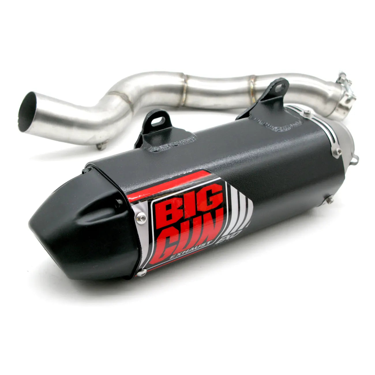 Exhaust - EXO Slip-On Silencer in Black for Suzuki/Yamaha Applications