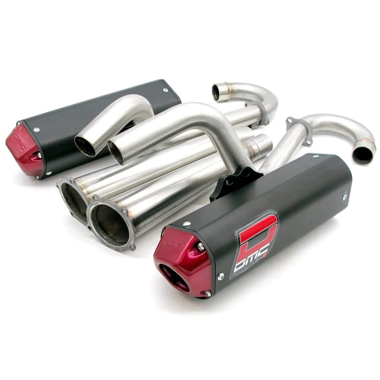 Exhaust - Force-4 Twin Megaphone Comp Full Exhaust Twin System for Yamaha Raptor 700