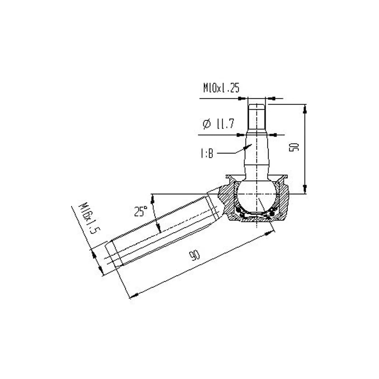 A-Arm Ball Joint (Goldspeed A-Arms-Upper) for Kawasaki/Suzuki/Yamaha Applications