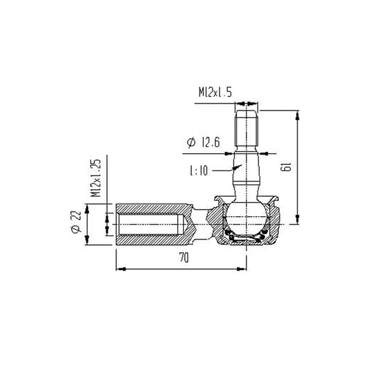 A-Arm Ball Joint (Laeger/JB/JD/Houser - Lower) for Honda/Suzuki/KTM Applications