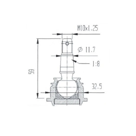 Heavy Duty A-Arm Ball Joint (OEM - Upper/Lower) for KTM & Yamaha -Arm Applications
