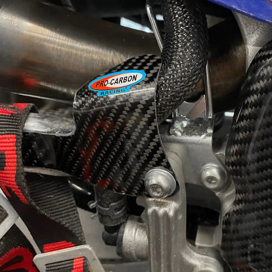 Carbon Fibre Rear Master Cylinder Hose Clamp for Yamaha YFZ450R