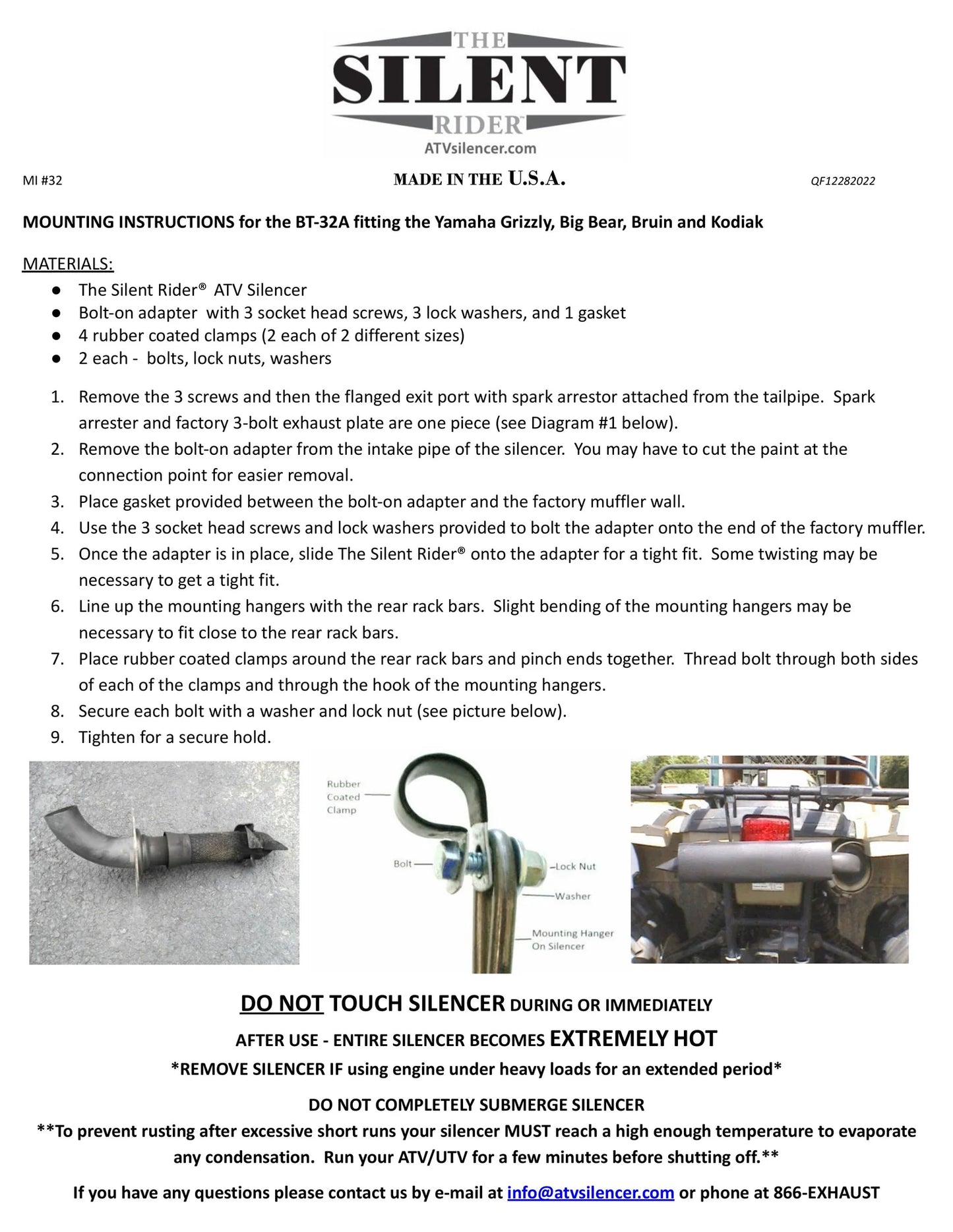 Exhaust - Benz Silent Rider Auxiliary Muffler for Yamaha Applications