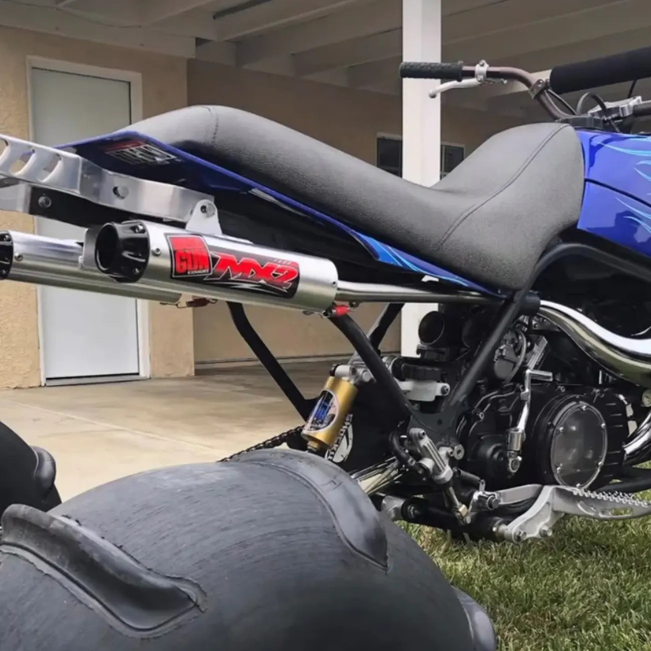 Exhaust - MX2 Full Exhaust System in Black for Yamaha Banshee
