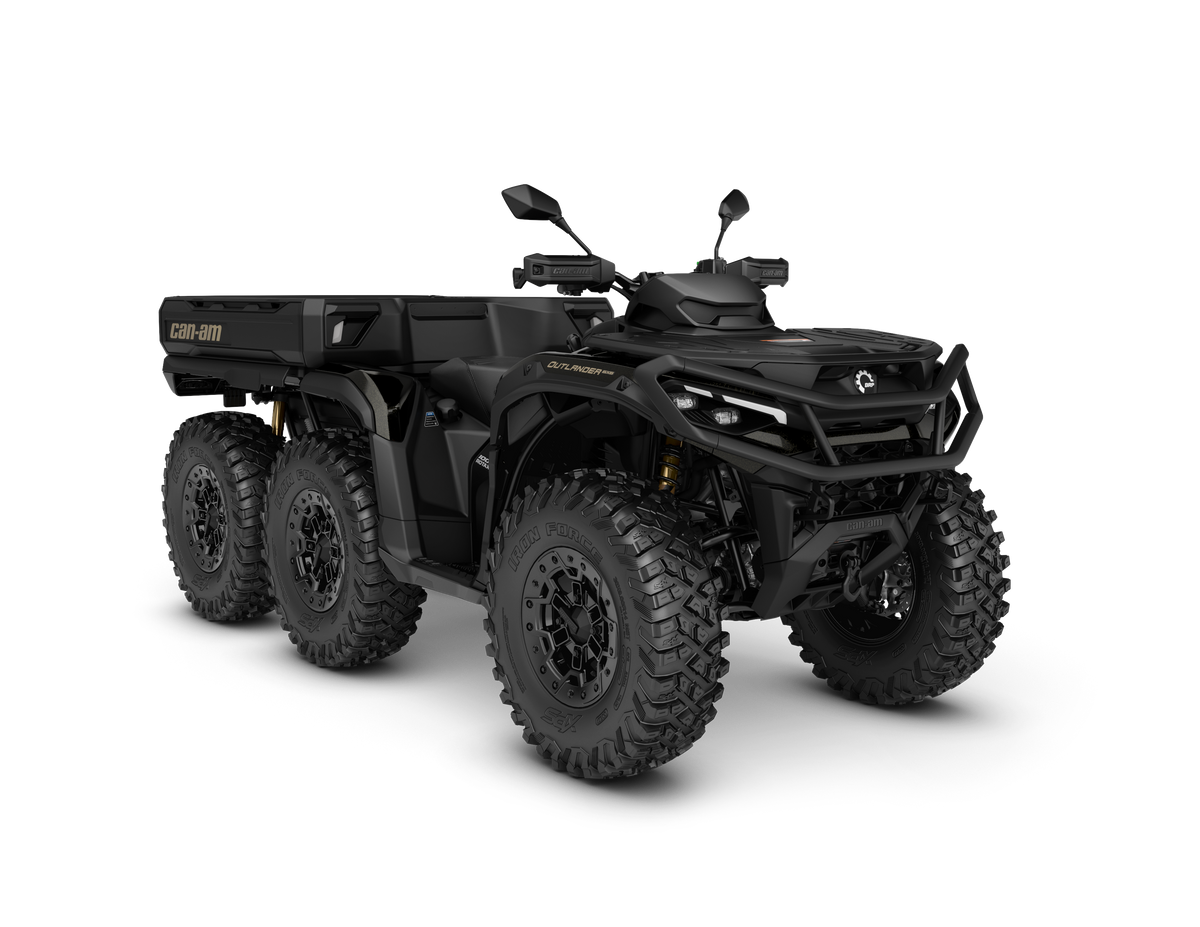2027 Can-Am Outlander 6x6 Backcountry T 1000R front three-quarter view