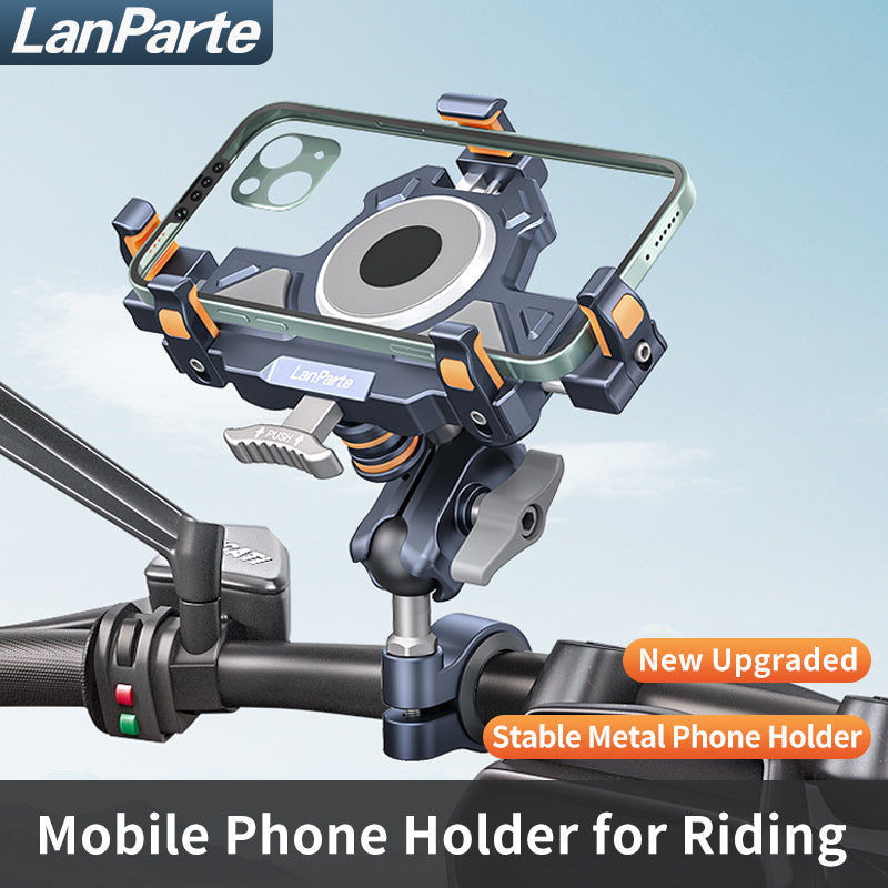 Mobile Phone Holder with Wireless Charging & Clamp