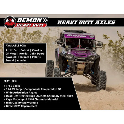 Driveshaft/Axle (Front, Left/Right) Demon X-Treme Heavy Duty for Polaris Applications