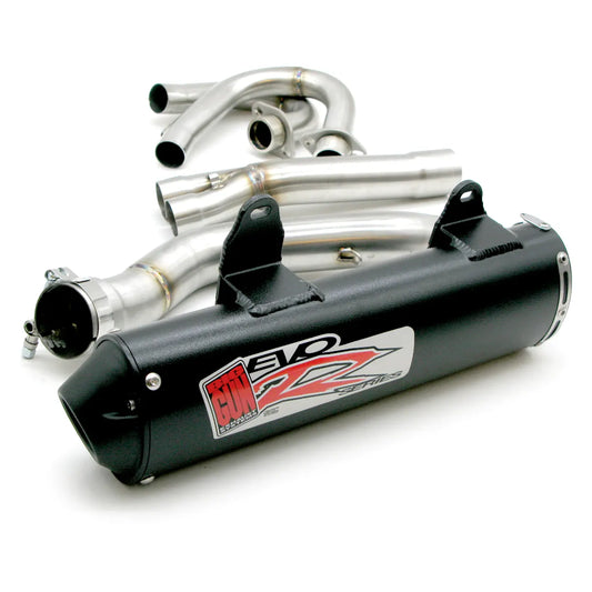 Exhaust - EVO R Full Exhaust System in Black for Polaris Predator 500