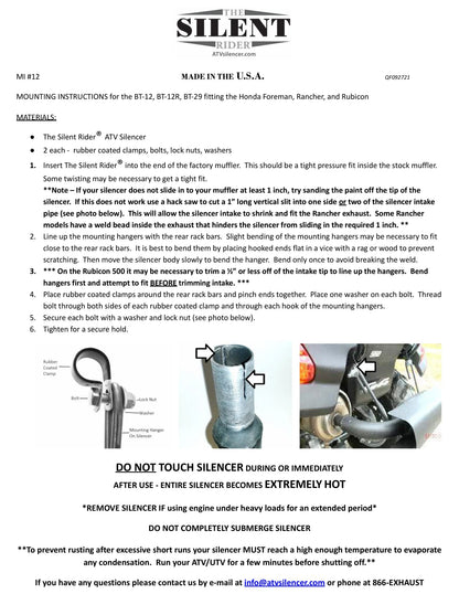 Exhaust - Benz Silent Rider Auxiliary Muffler for Honda Applications