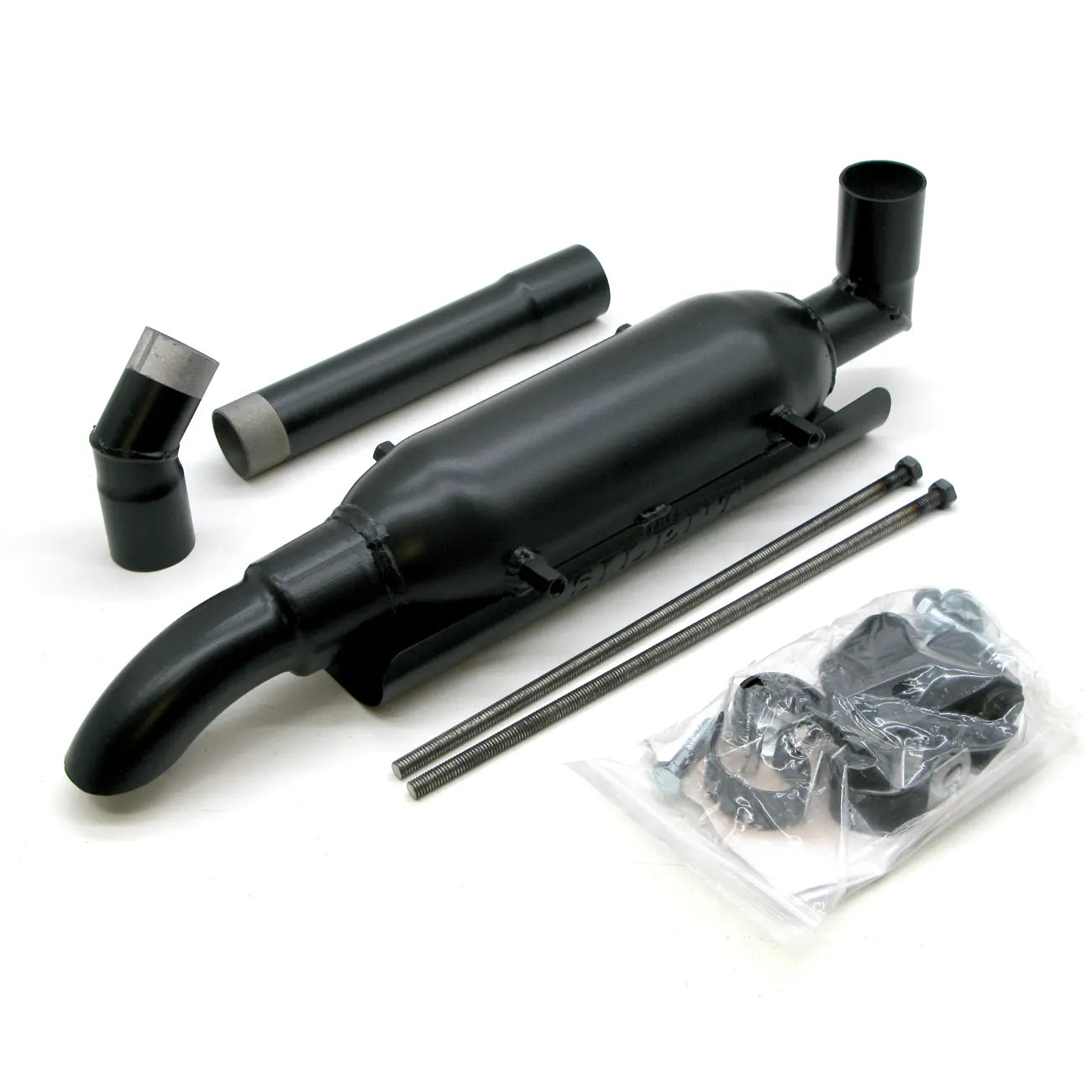 Exhaust - Benz Silent Rider Auxiliary Muffler, Universal Fitment