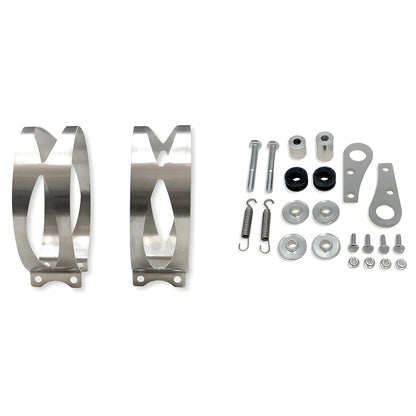 Exhaust - MX Stainless/Carbon for Yamaha Raptor 700