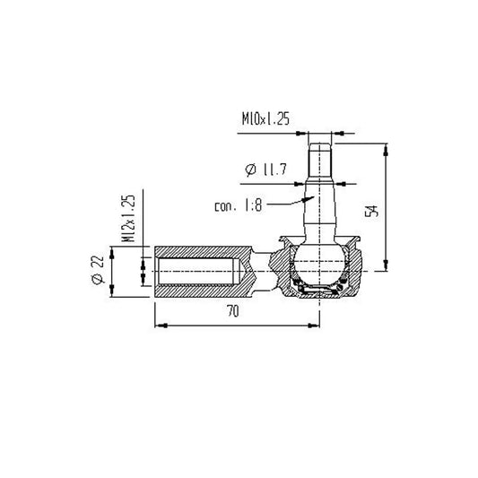 A-Arm Ball Joint (Laeger/JB/JD/Houser - Lower) for Yamaha aftermarket A-Arm Applications