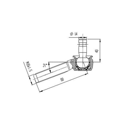 A-Arm Ball Joint (Aftermarket A-Arms - Upper) for Yamaha Blaster