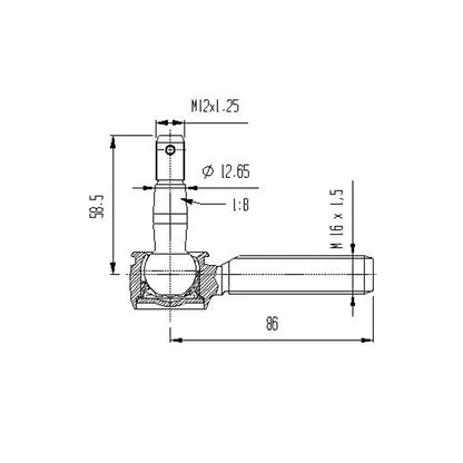 A-Arm Ball Joint (Lonestar Upper/Lower) for Honda/Suzuki/KTM Applications