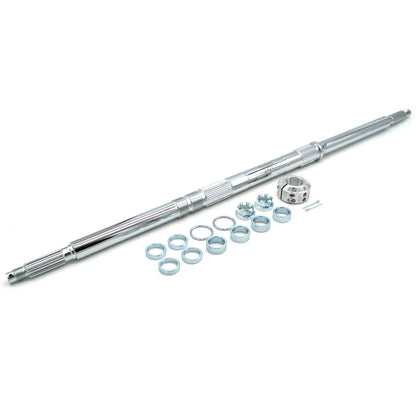 Axles - Silver Tech Axle 2+2" for Yamaha Banshee 3+3" for Blaster 2003 / Raptor 660 Applications