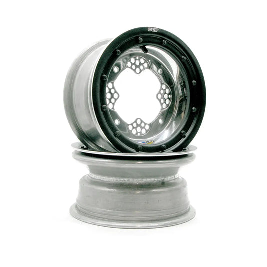 Wheels - ROK'N-LOK Beadlock 10" Pair Polished (Solid Rings)