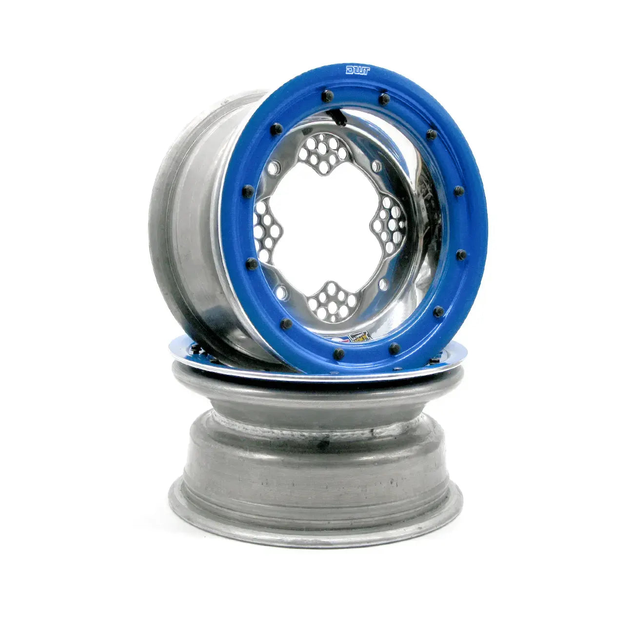 Wheels - ROK'N-LOK Beadlock 10" Pair Polished (Solid Rings)