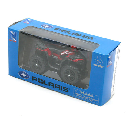 Polaris toy vehicle in a blue packaging box on a white background
