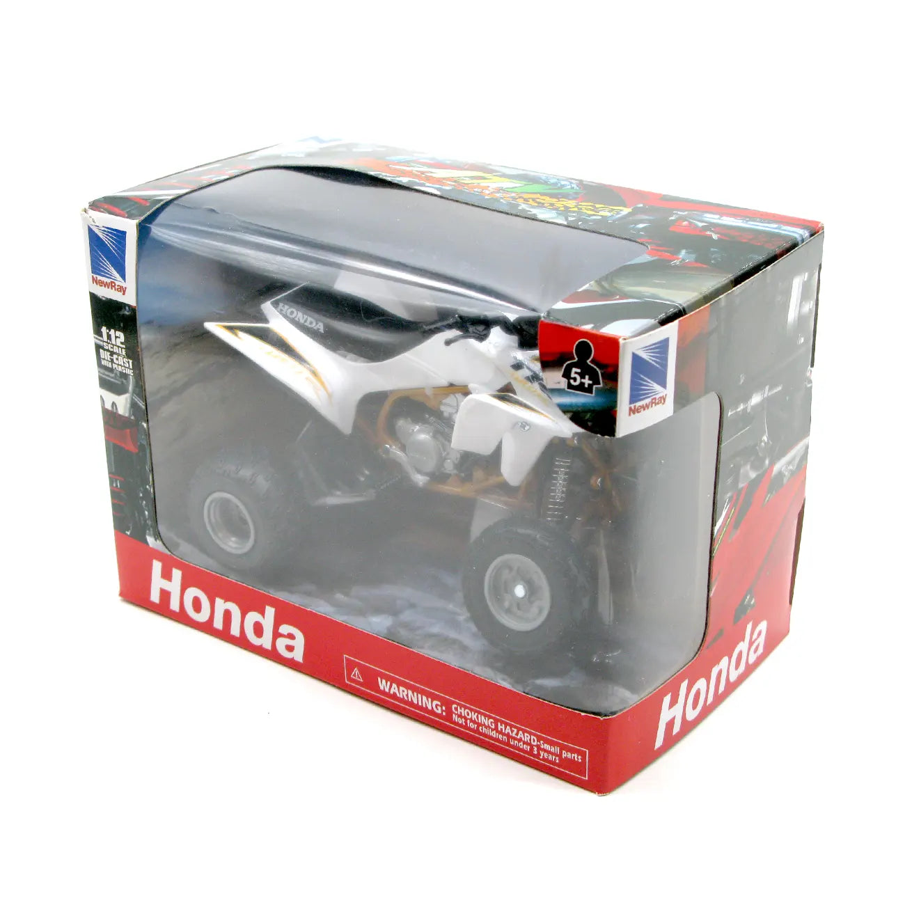 Honda TRX450R 1:12th Scale Model (White)