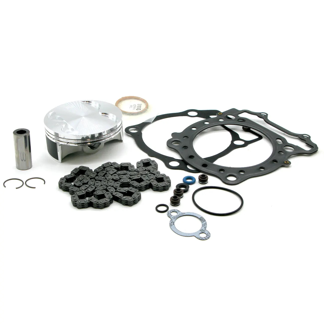 Piston (Stock Bore) 11.7:1, Gasket Set & Cam Chain for Suzuki LTR450