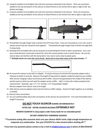 Exhaust - Benz Silent Rider Auxiliary Muffler for Yamaha Applications
