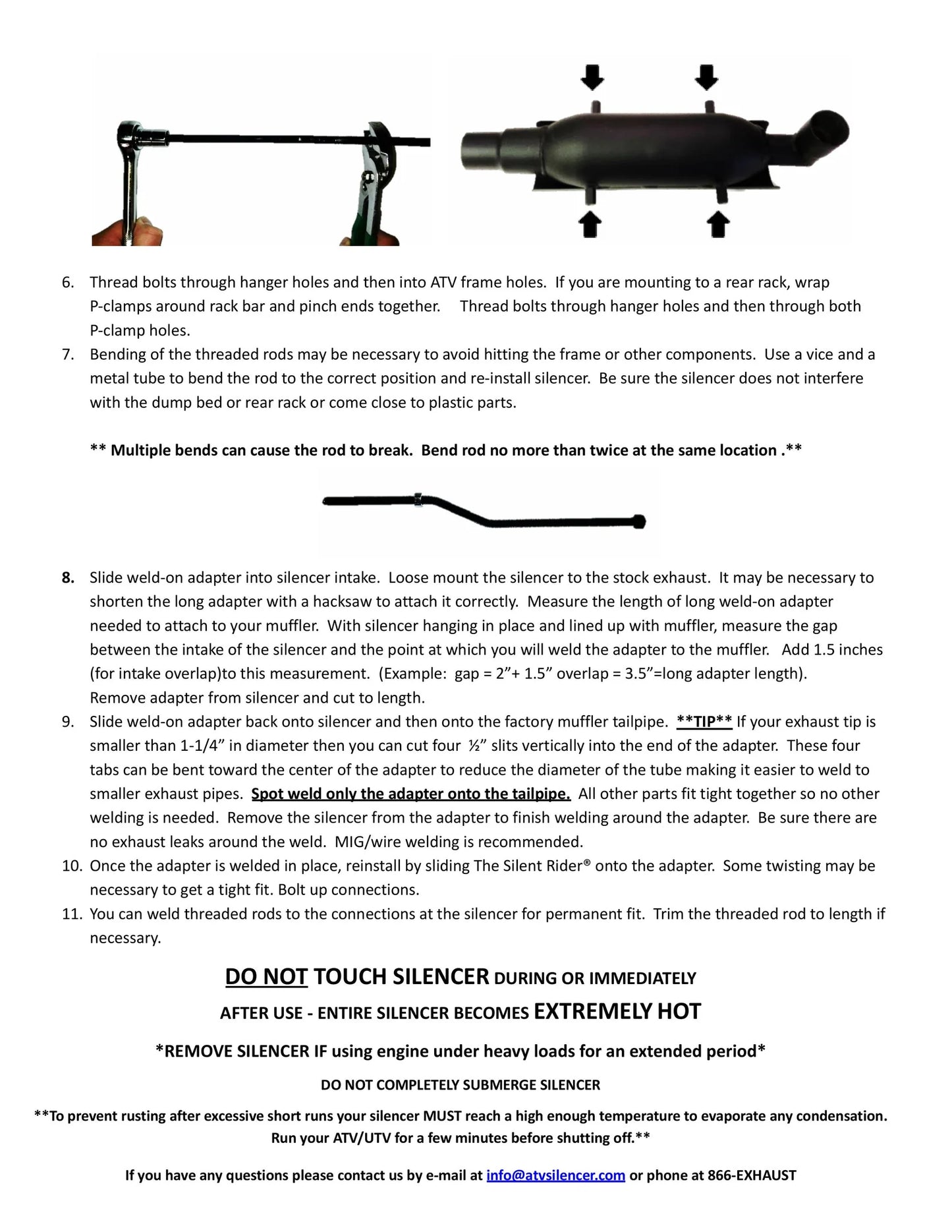 Exhaust - Benz Silent Rider Auxiliary Muffler, Universal Fitment