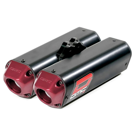 Exhaust - Force-4 Twin Megaphone Comp Full Exhaust Twin System for Yamaha Raptor 700