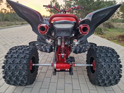 Exhaust - Force-4 Twin Megaphone Comp Full Exhaust Twin System for Yamaha Raptor 700